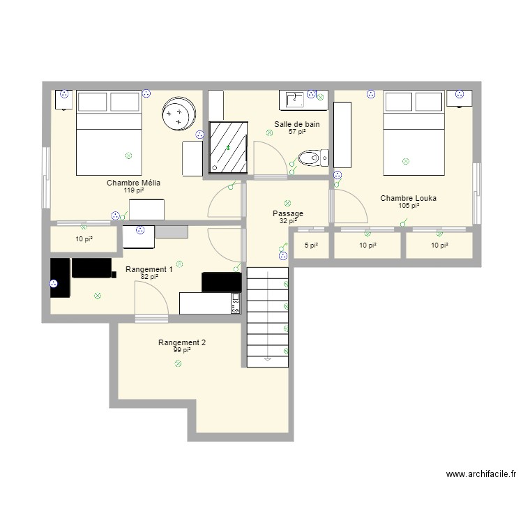 Sous sol Madrigal juin 2021. Plan de 0 pièce et 0 m2