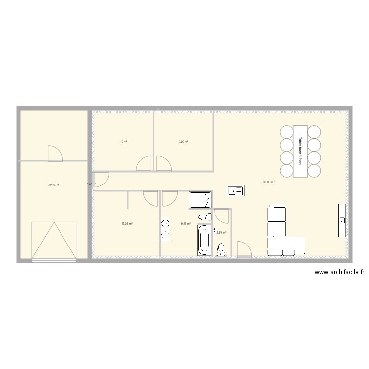 etable. Plan de 0 pièce et 0 m2