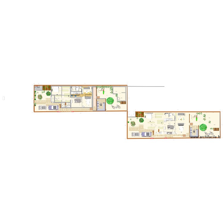 20211208 Carrelage cuisine 2. Plan de 18 pièces et 744 m2