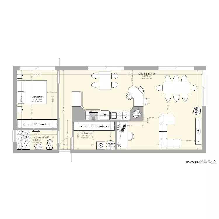 bel oeil  plan projet am&eacute;nag&eacute; &eacute;tendu V2. Plan de 