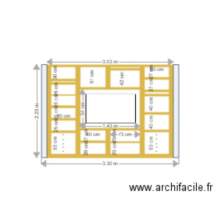 Bibliothèque. Plan de 0 pièce et 0 m2