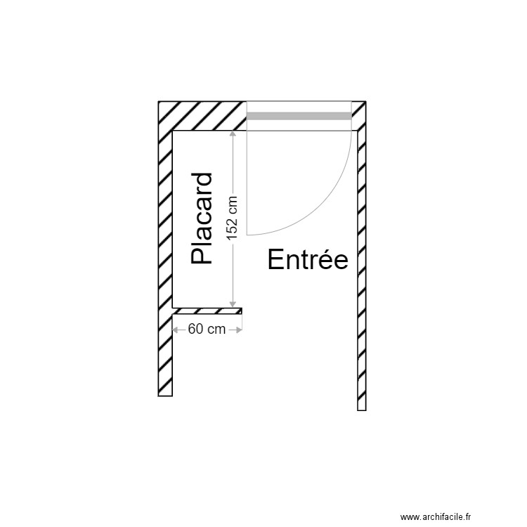 Placard entrée. Plan de 0 pièce et 0 m2