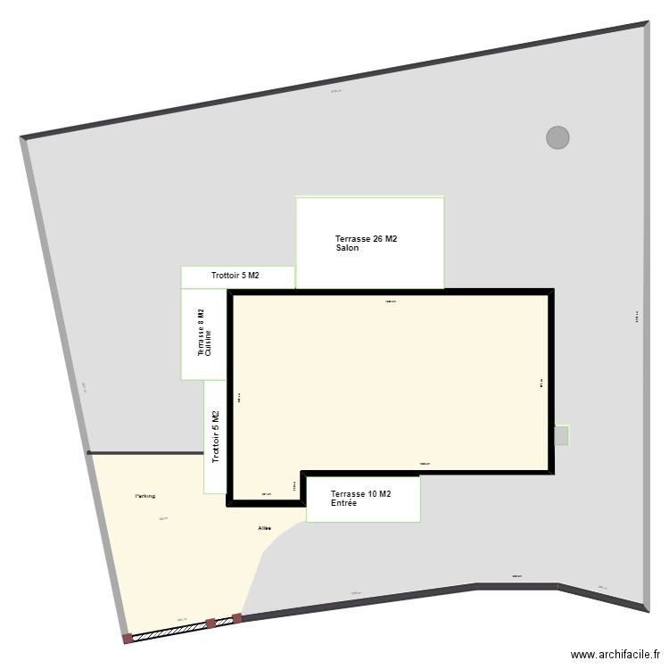Cathalo terrasse carrelage. Plan de 0 pièce et 0 m2