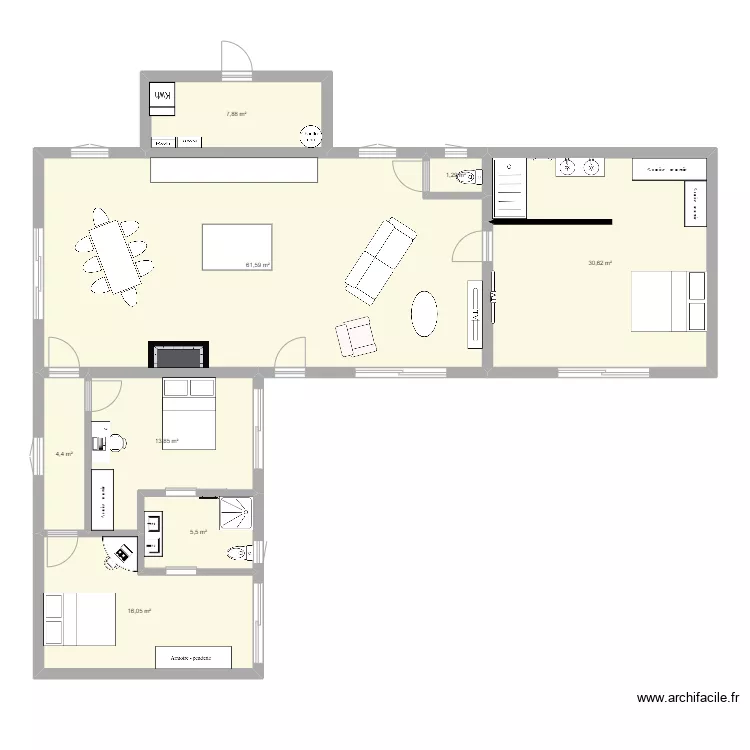 CHALET CASIER. Plan de 