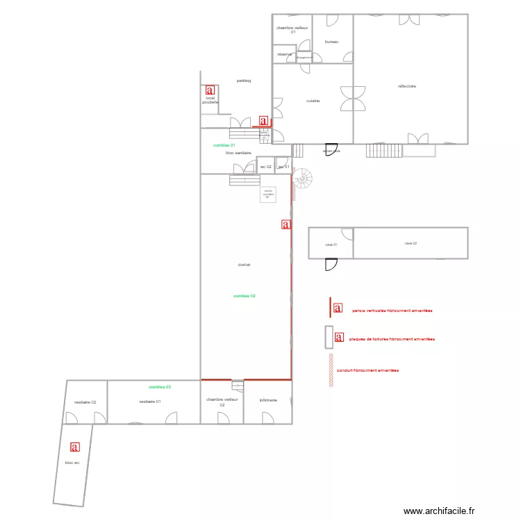 salver bat1 rdc amiante3. Plan de salver bat1 rdc amiante3. Plan de