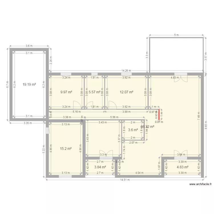 saint hilaire 6. Plan de 
