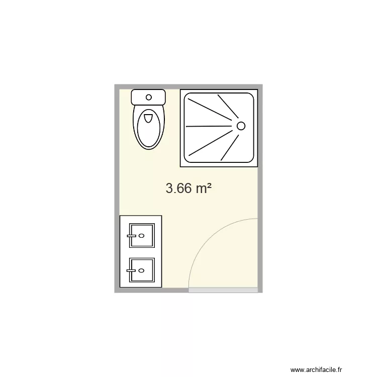 petite salle de bain . Plan de 
