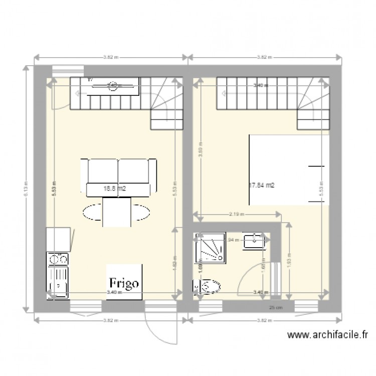 ruine. Plan de 0 pièce et 0 m2