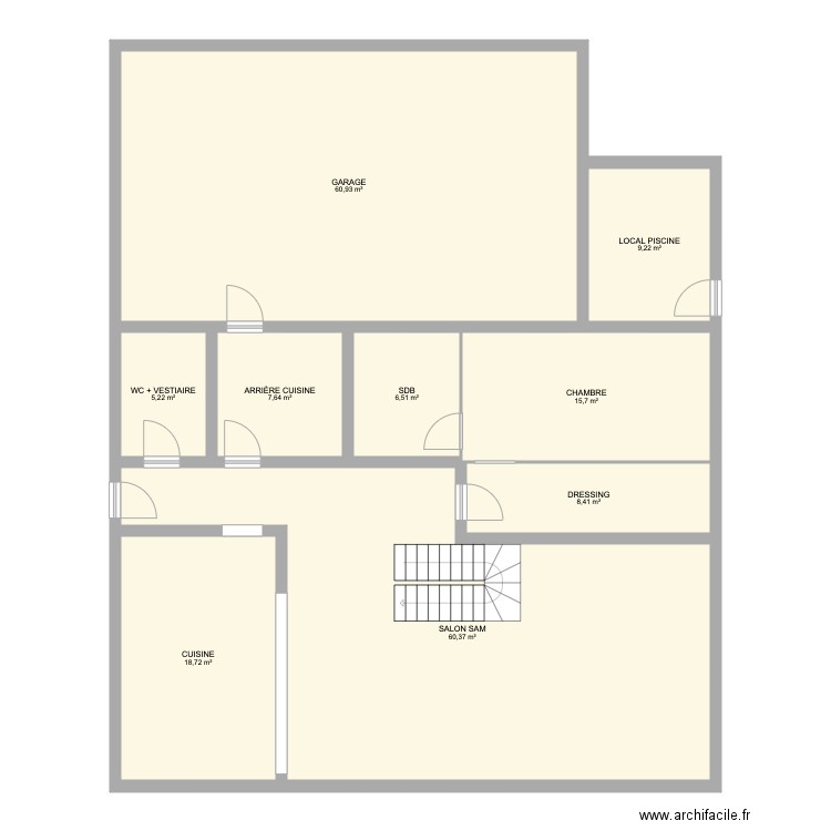 PROJET MAISON RDC. Plan de 0 pièce et 0 m2