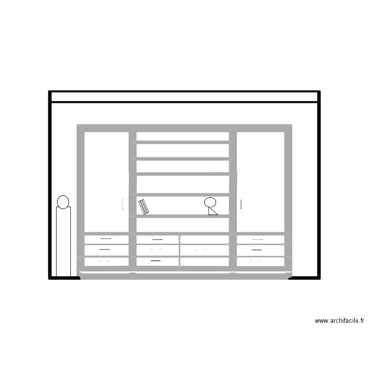 Anatole bibliothèque 9. Plan de 23 pièces et 29 m2