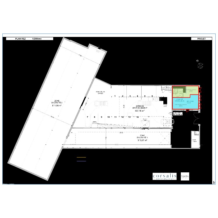 découpage bureaux Lille. Plan de 0 pièce et 0 m2