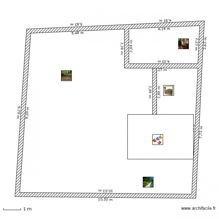JARDIN ET GARAGE. Plan de 0 pièce et 0 m2