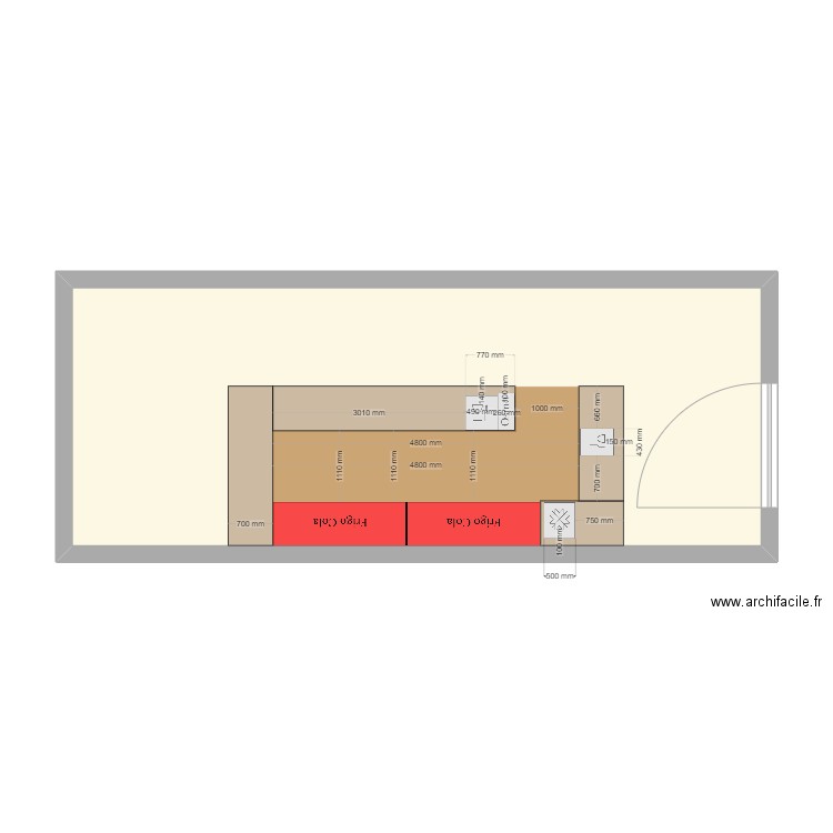 Bar - Golf de Beaufays. Plan de 1 pièce et 44 m2