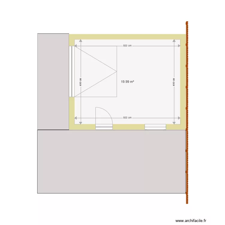 garage 20m2. Plan de 