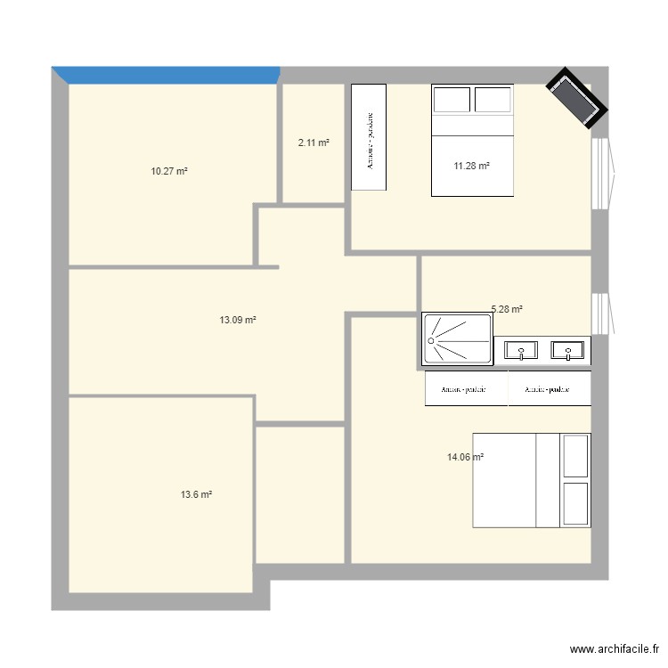 Voltaire R1. Plan de 0 pièce et 0 m2