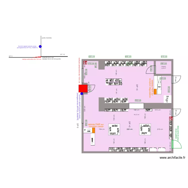 LE CELLIER APRES TRAVAUX. Plan de LE CELLIER APRES TRAVAUX. Plan de