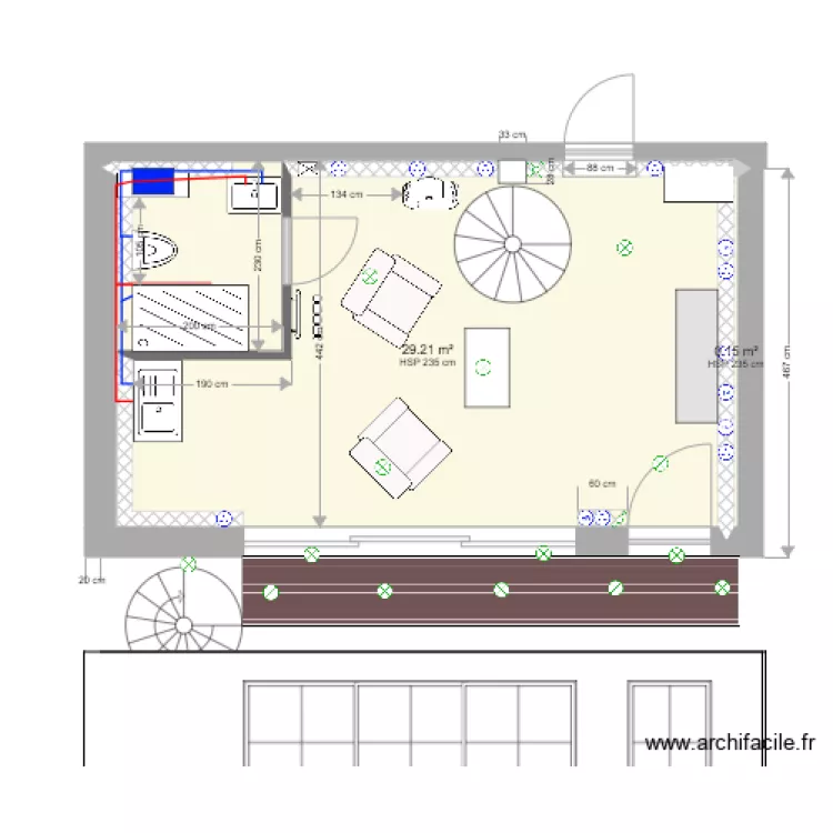 niveau 0 sdb murs. Plan de niveau 0 sdb murs. Plan de