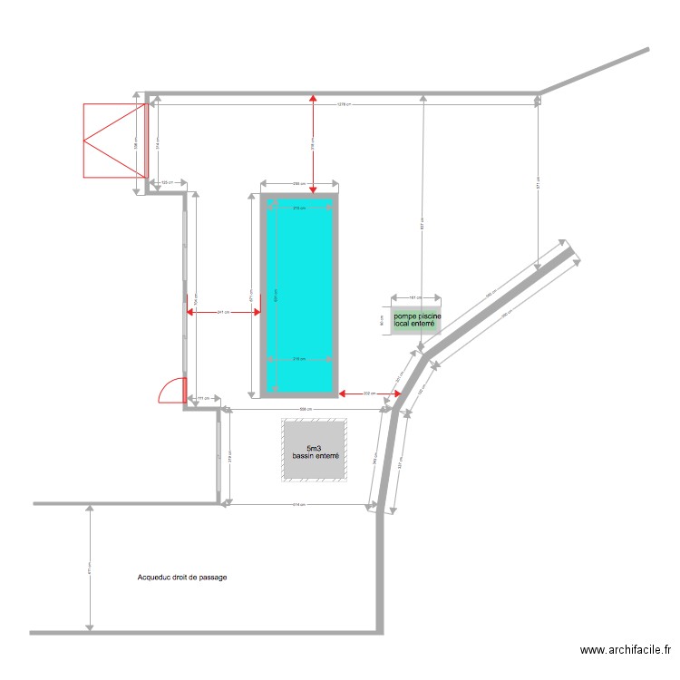 Bassin de nage Laurent Rabhi. Plan de 0 pièce et 0 m2