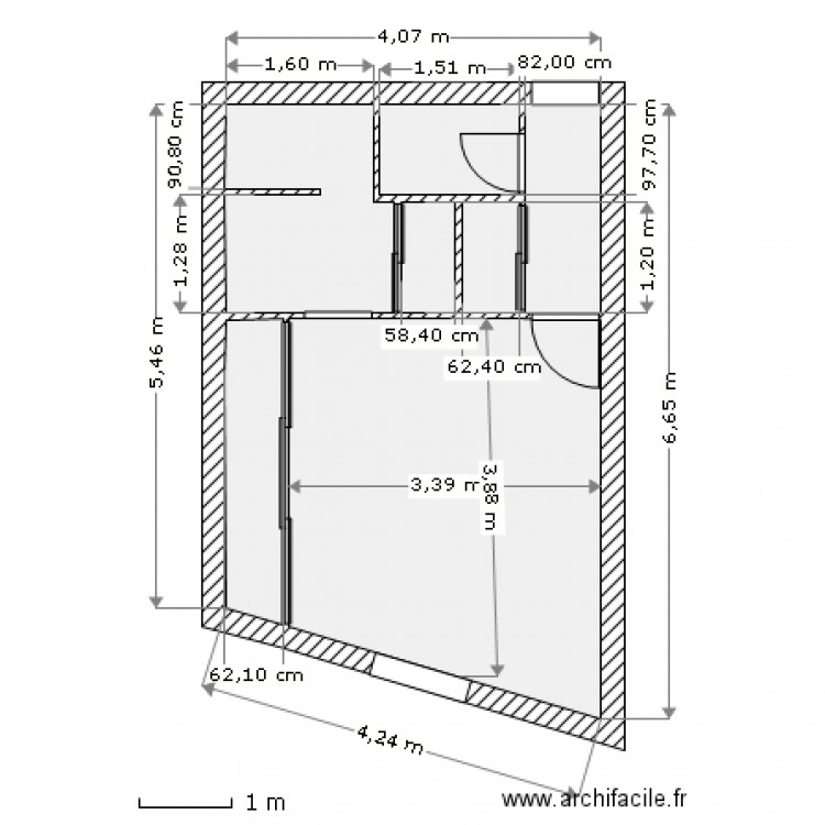 studio1. Plan de 0 pièce et 0 m2