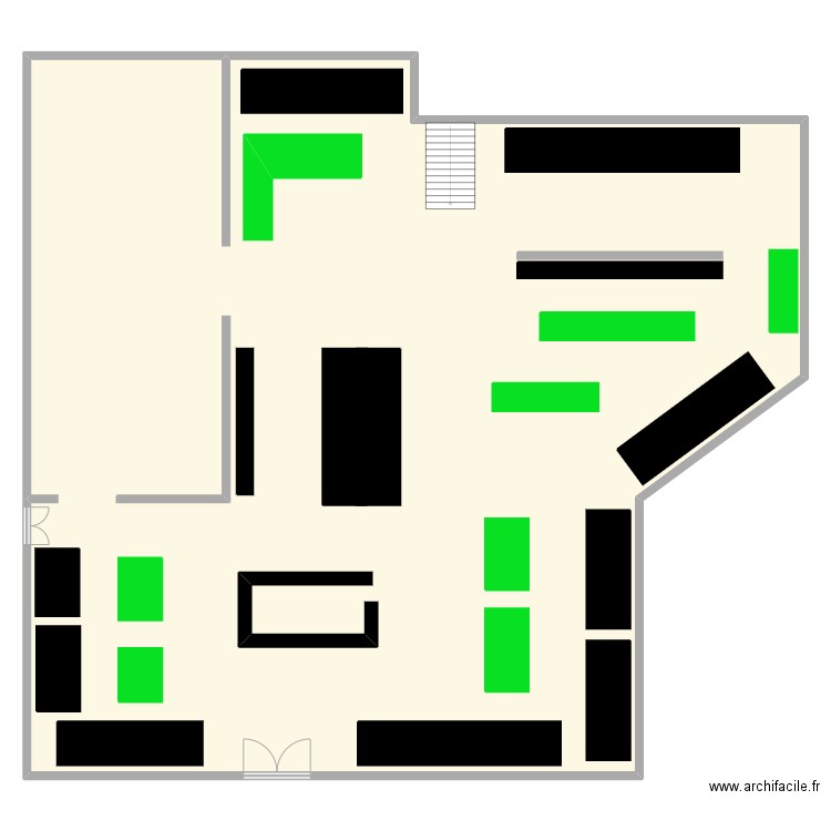 Magasin Chaud / Froid. Plan de 0 pièce et 0 m2