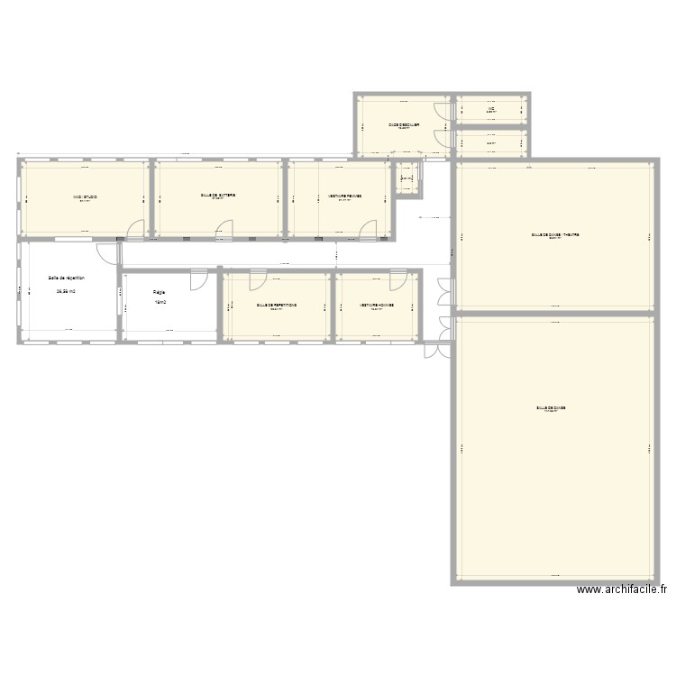 2ème étage V6. Plan de 0 pièce et 0 m2