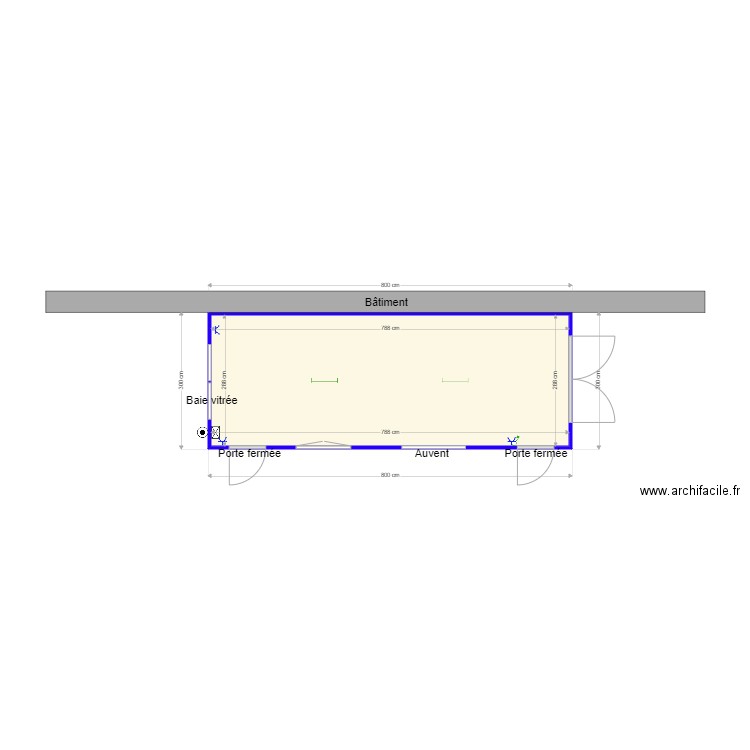 La fleur du pain. Plan de 1 pièce et 23 m2