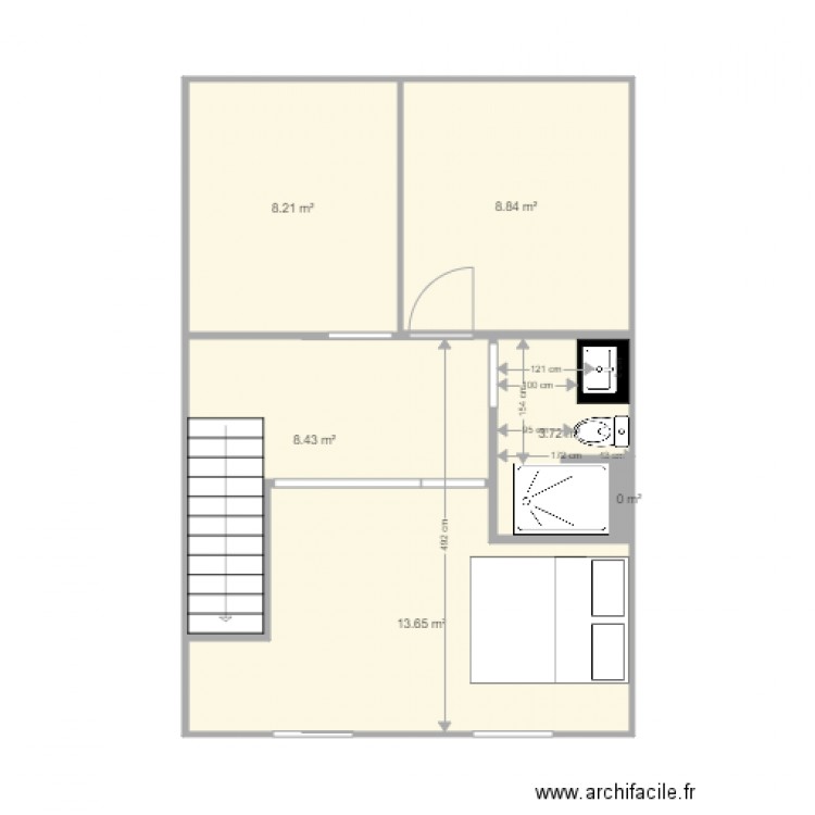 duplax sdb essai 0817. Plan de 0 pièce et 0 m2