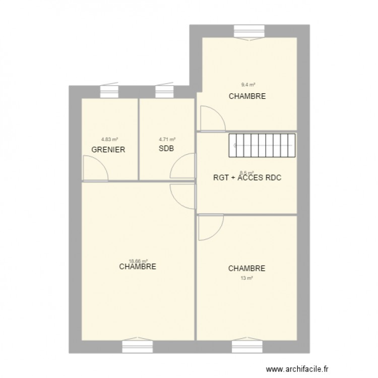 PLAN FAYOLLE POUR JAMES etage . Plan de 0 pièce et 0 m2