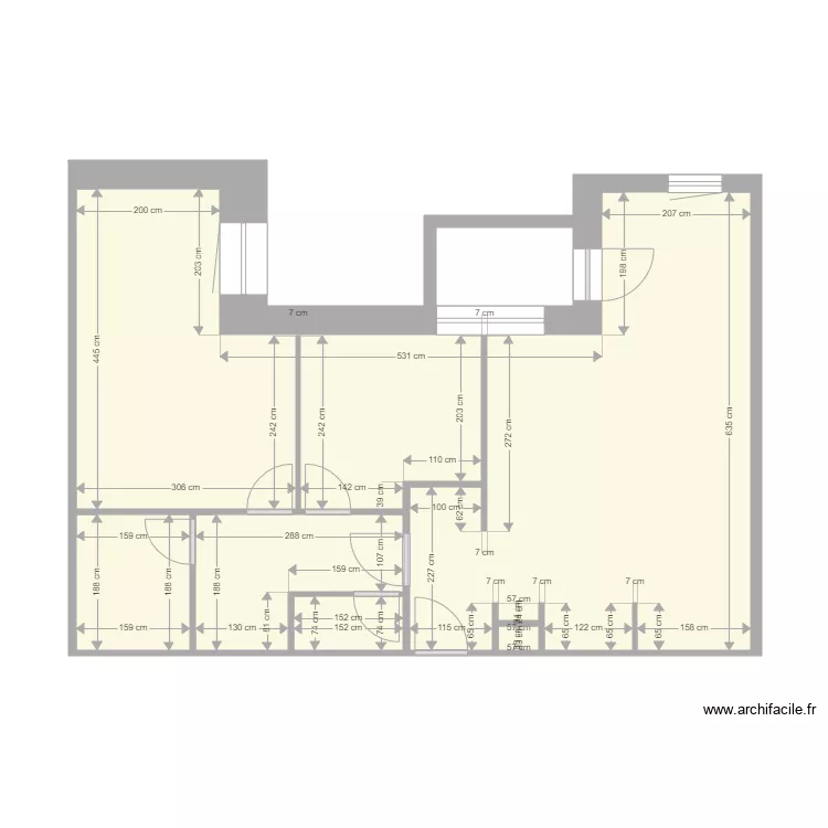 Appartement La Plagne. Plan de 