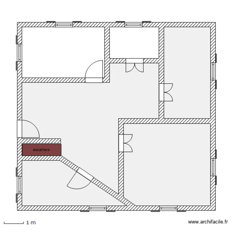projet 1 &eacute;tage 1. Plan de 
