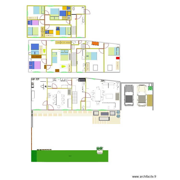 plan projet. Plan de 0 pièce et 0 m2