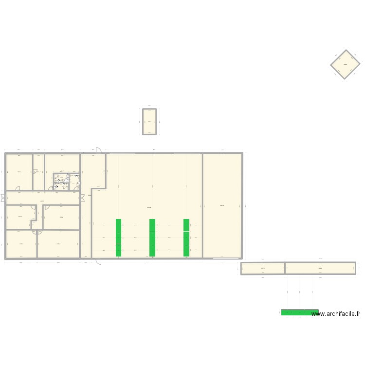  dcf FORMATION. Plan de 16 pièces et 965 m2