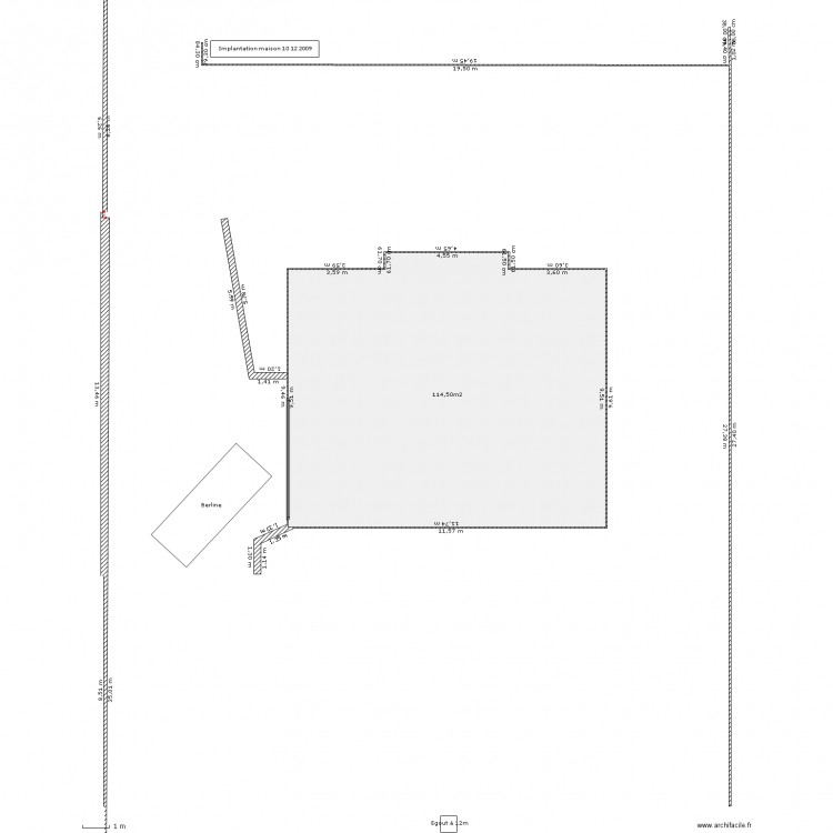 Implant Terrain. Plan de 0 pièce et 0 m2