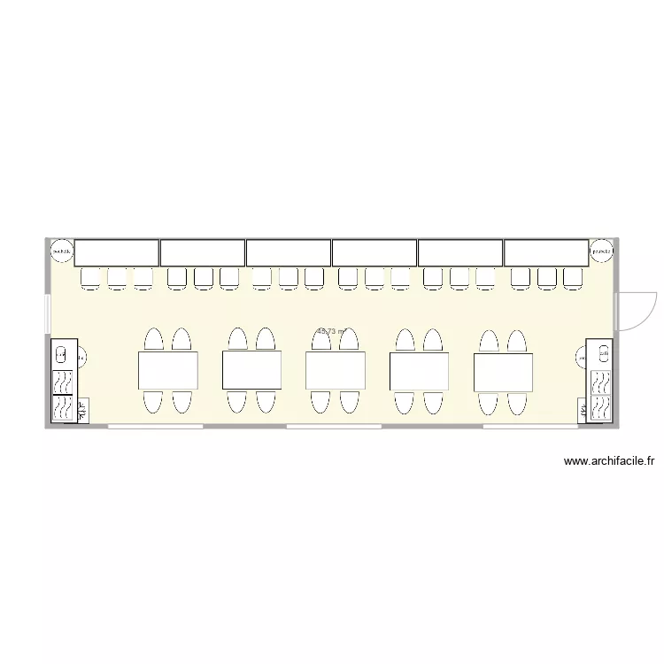 Plan réfectoire Hordain V2. Plan de Plan réfectoire Hordain V2. Plan de