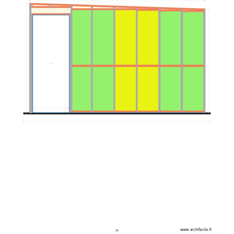 MUR DE REFEND. Plan de 0 pièce et 0 m2