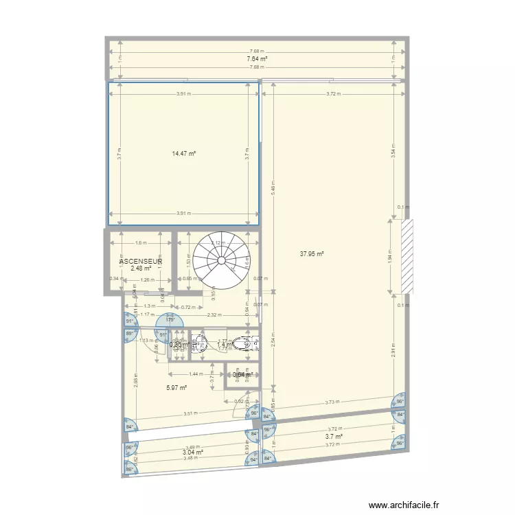 Impasse Drancourt. Plan de 