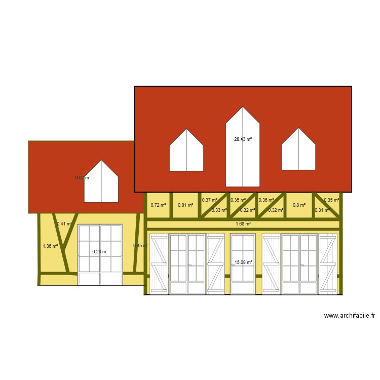 PLAN MODIFICATIF. Plan de 0 pièce et 0 m2