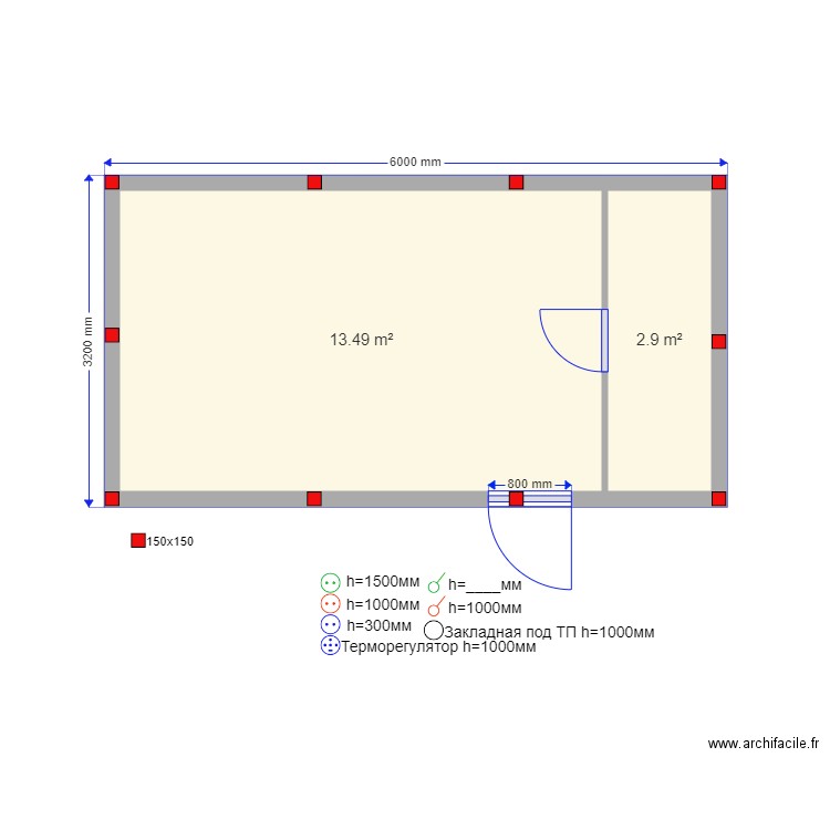 21 . Plan de 0 pièce et 0 m2