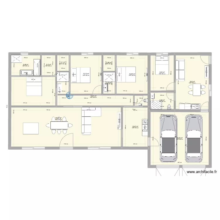 Maison 4. Plan de 