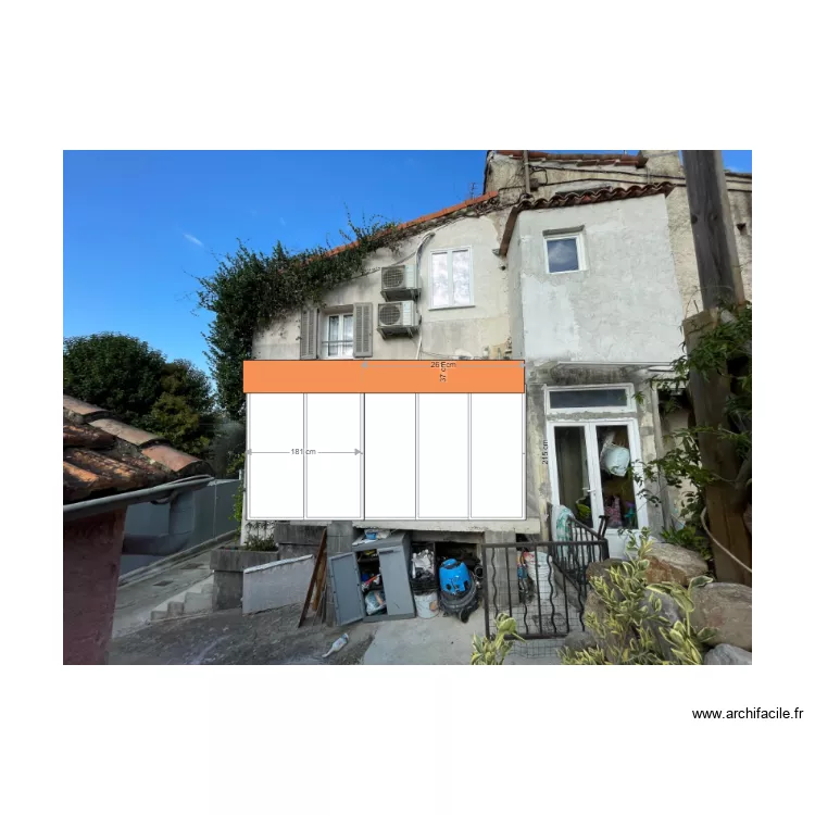 Veranda  Corcessin Aurelie. Plan de 