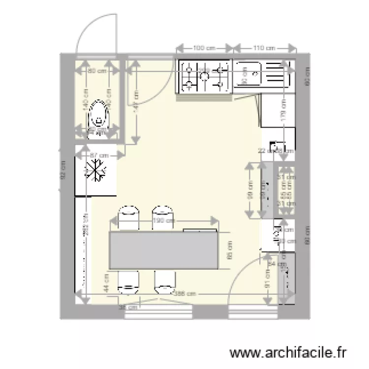 CUISINE 2. Plan de 