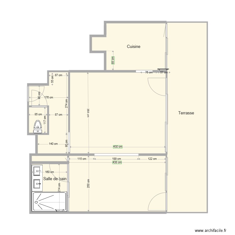 plan projet maman. Plan de 0 pièce et 0 m2