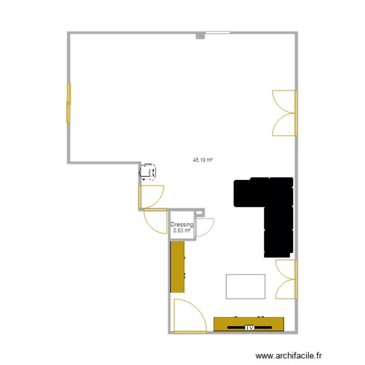 salon cuisine. Plan de salon cuisine. Plan de