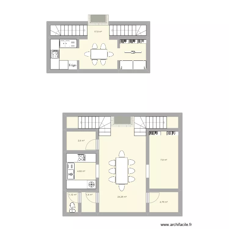 Mini studio 2. Plan de 