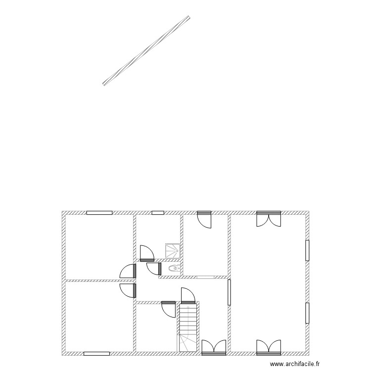 46BIS RDC. Plan de 0 pièce et 0 m2