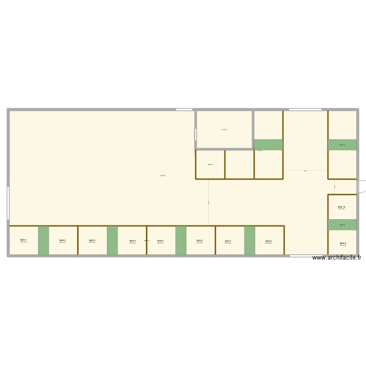 4BLZ(3). Plan de 7 pièces et 731 m2