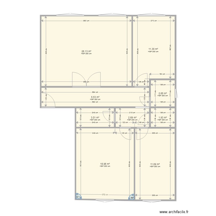 appart st genest. Plan de 0 pièce et 0 m2