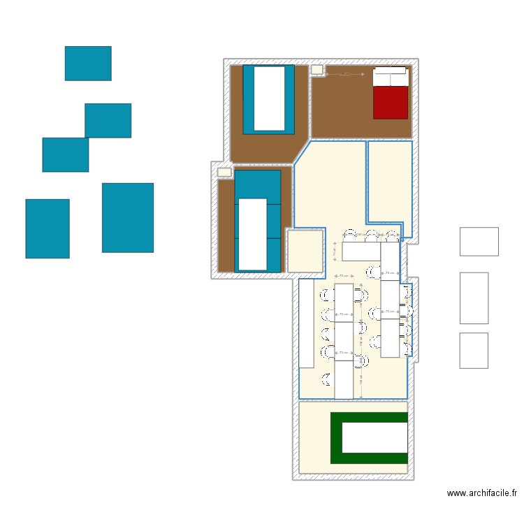 Saint Ambroise V2 - Formation. Plan de 8 pièces et 89 m2