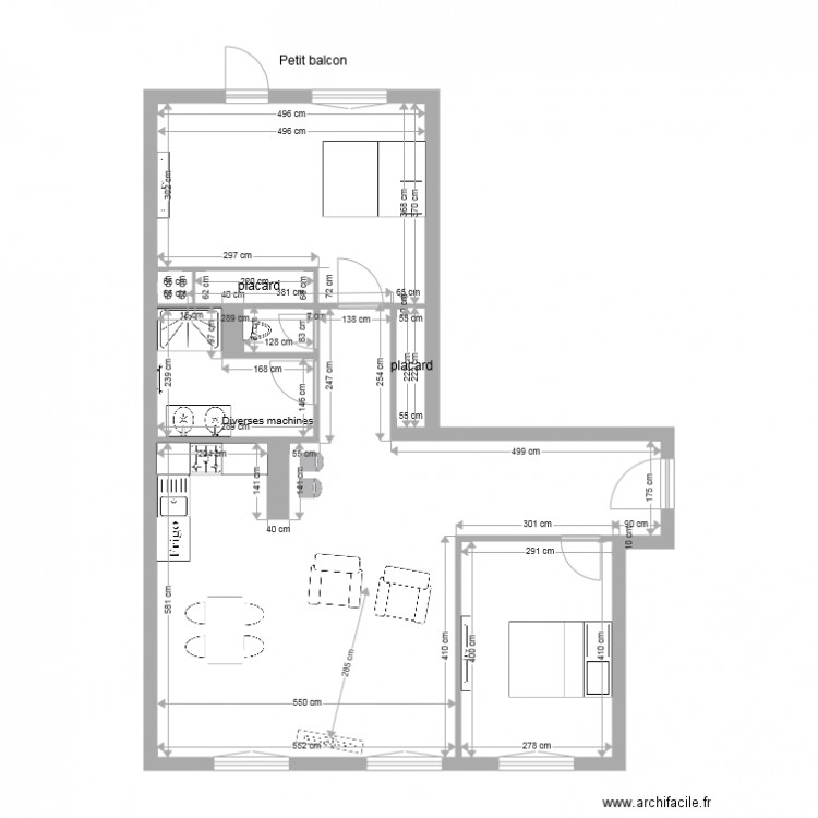 projet 2. Plan de 0 pièce et 0 m2