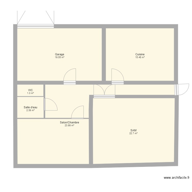 RDC Saix. Plan de 0 pièce et 0 m2